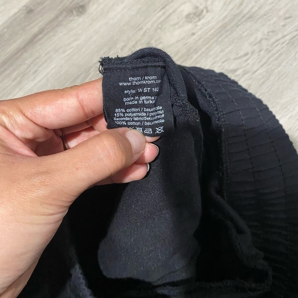 ThomKrom Drawstring Terry Cloth Sweat Pants Black - Picture 5 of 8